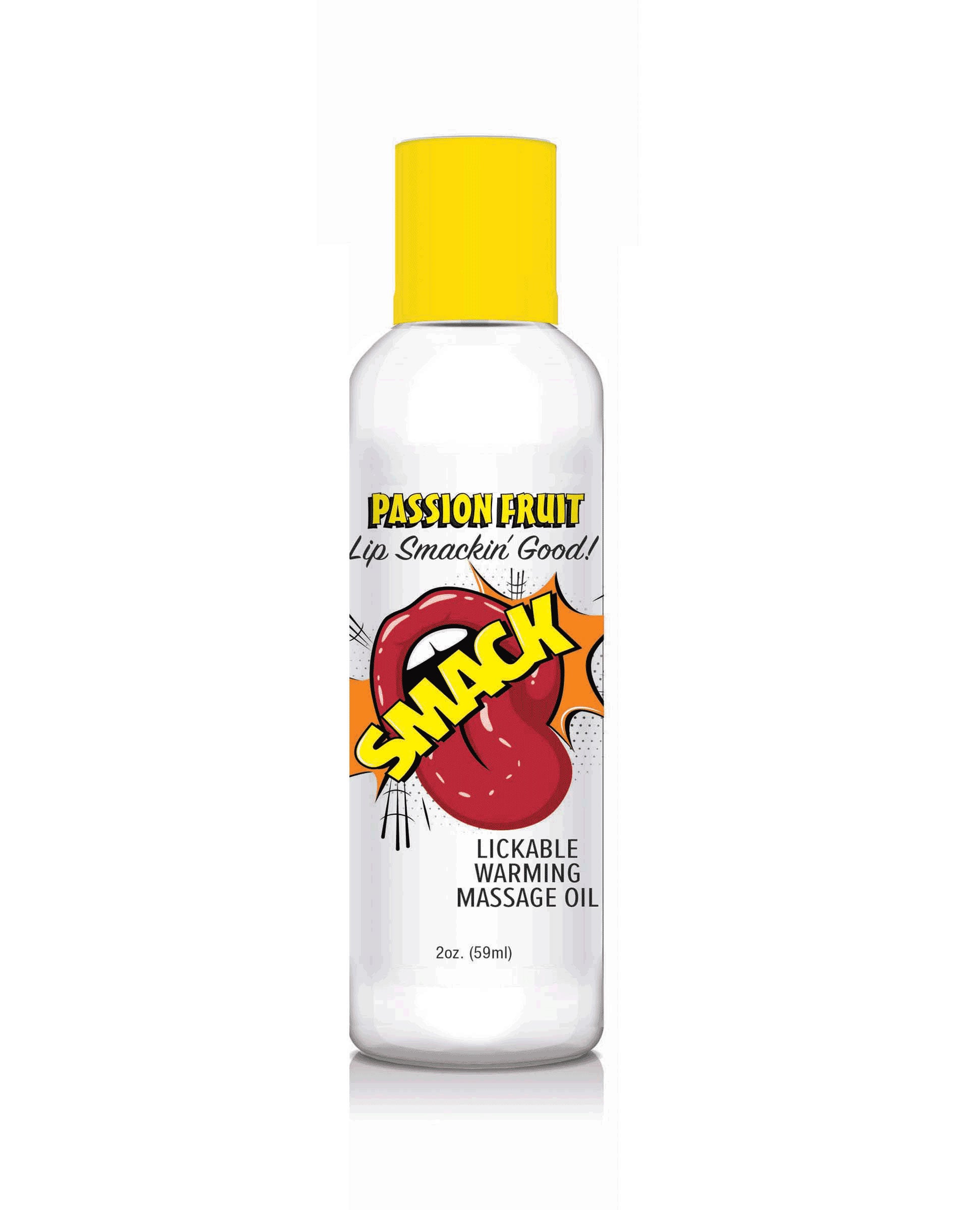 "Smack Warming and Lickable Massage Oil - Passion Fruit 2 Oz LG-BT407"