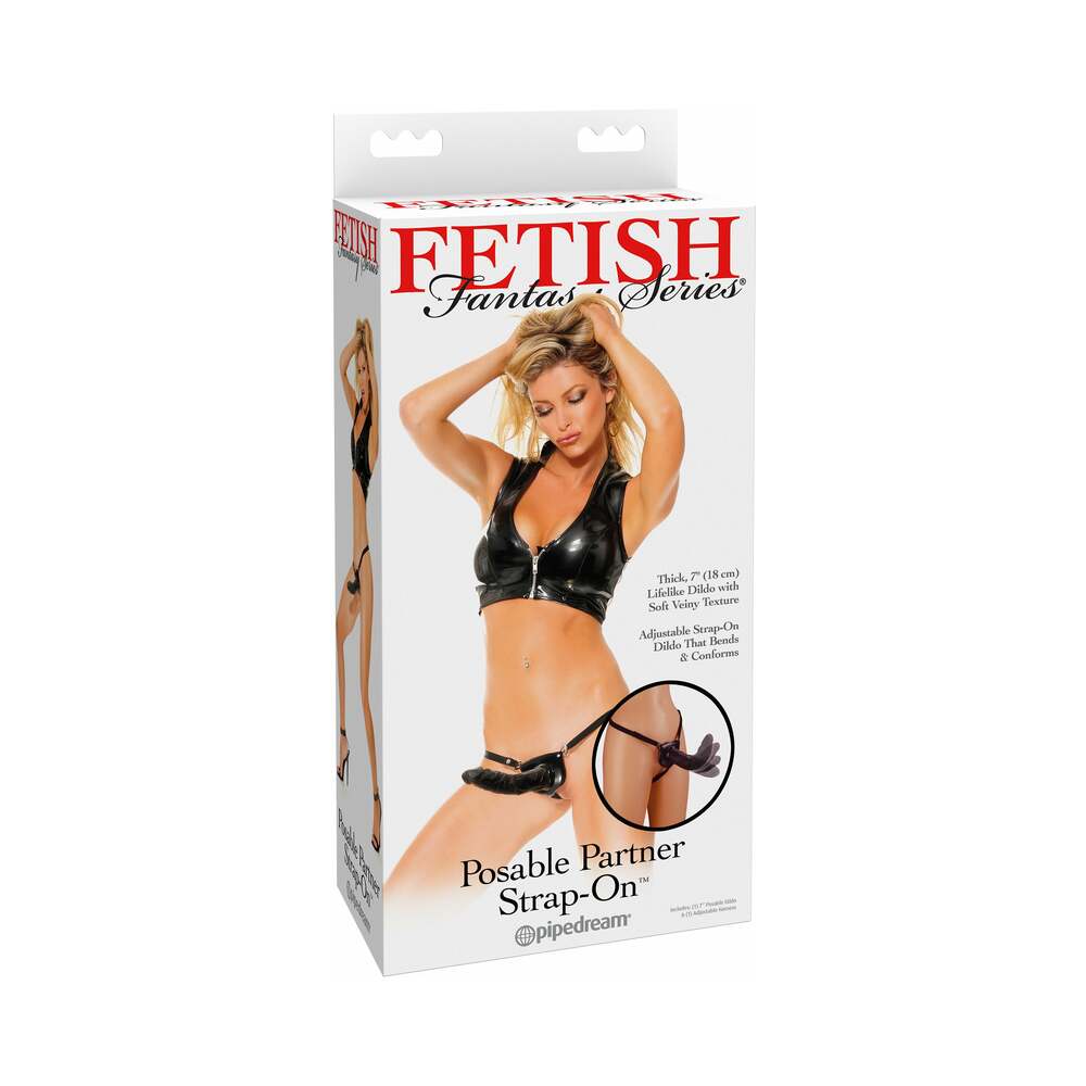 Fetish Fantasy Series Posable Partner Strap-On With 7 ' Dildo Black