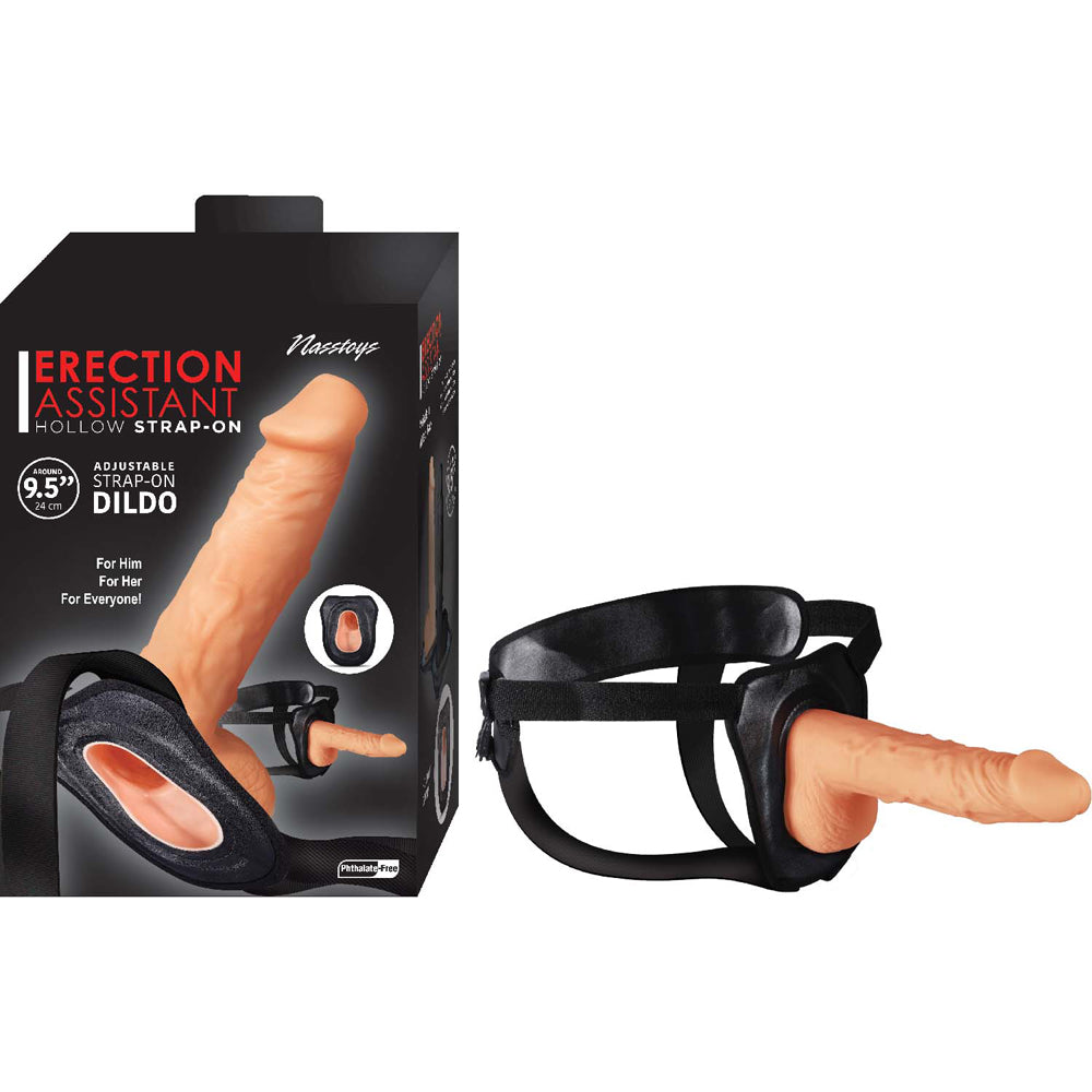 Erection Assistant Hollow Strap-On 9.5 ' White
