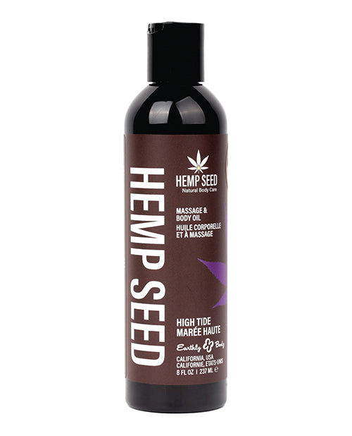 Earthly Body Massage &amp; Body Oil - 8 oz High Tide