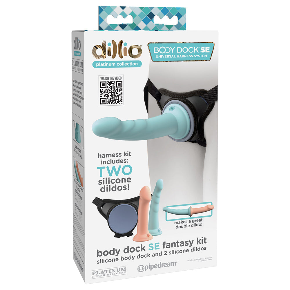 Dillio Platinum Body Dock SE Fantasy Kit with 6 & 7 ' Silicone Dildos