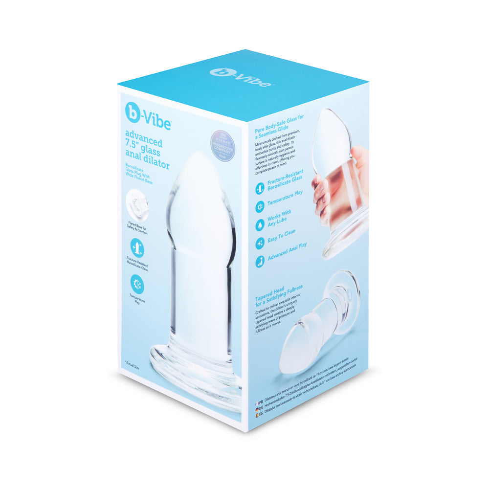 b-Vibe Advanced 7.5 ' Glass Anal Dilator