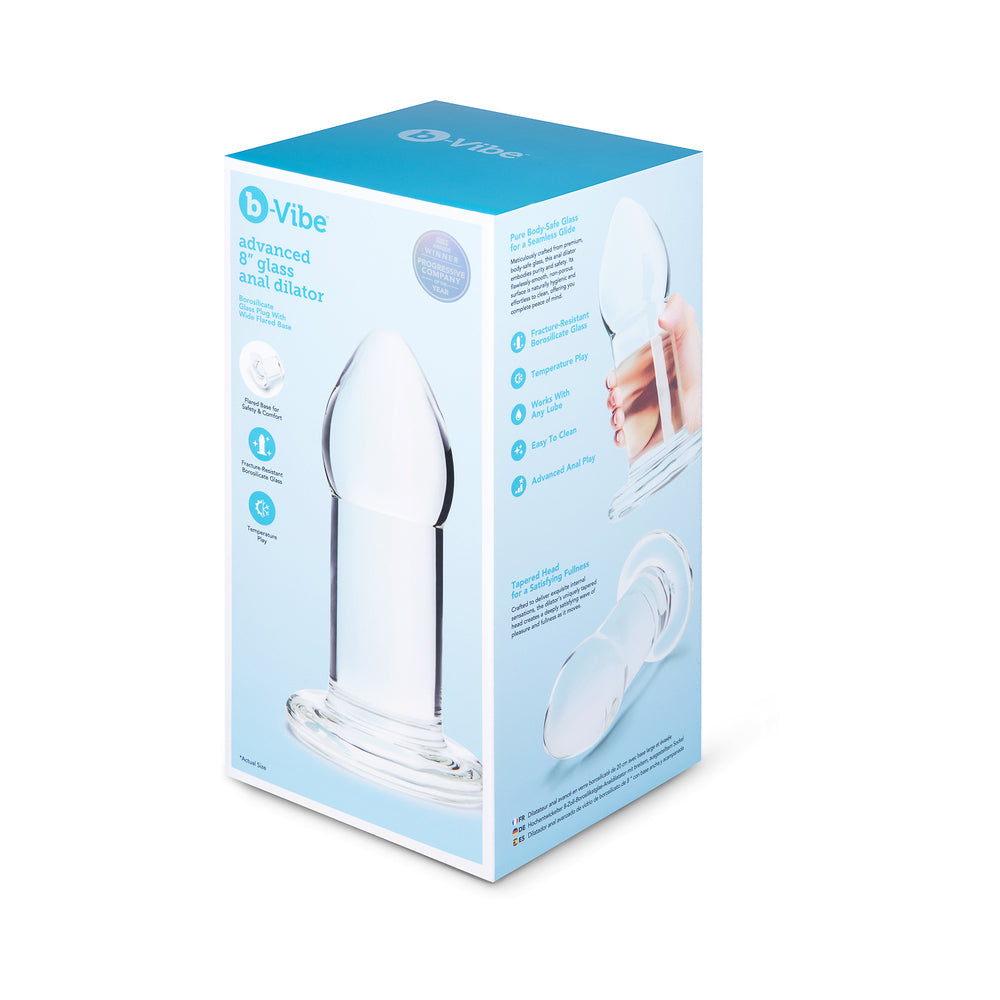 b-Vibe Advanced 8 ' Glass Anal Dilator