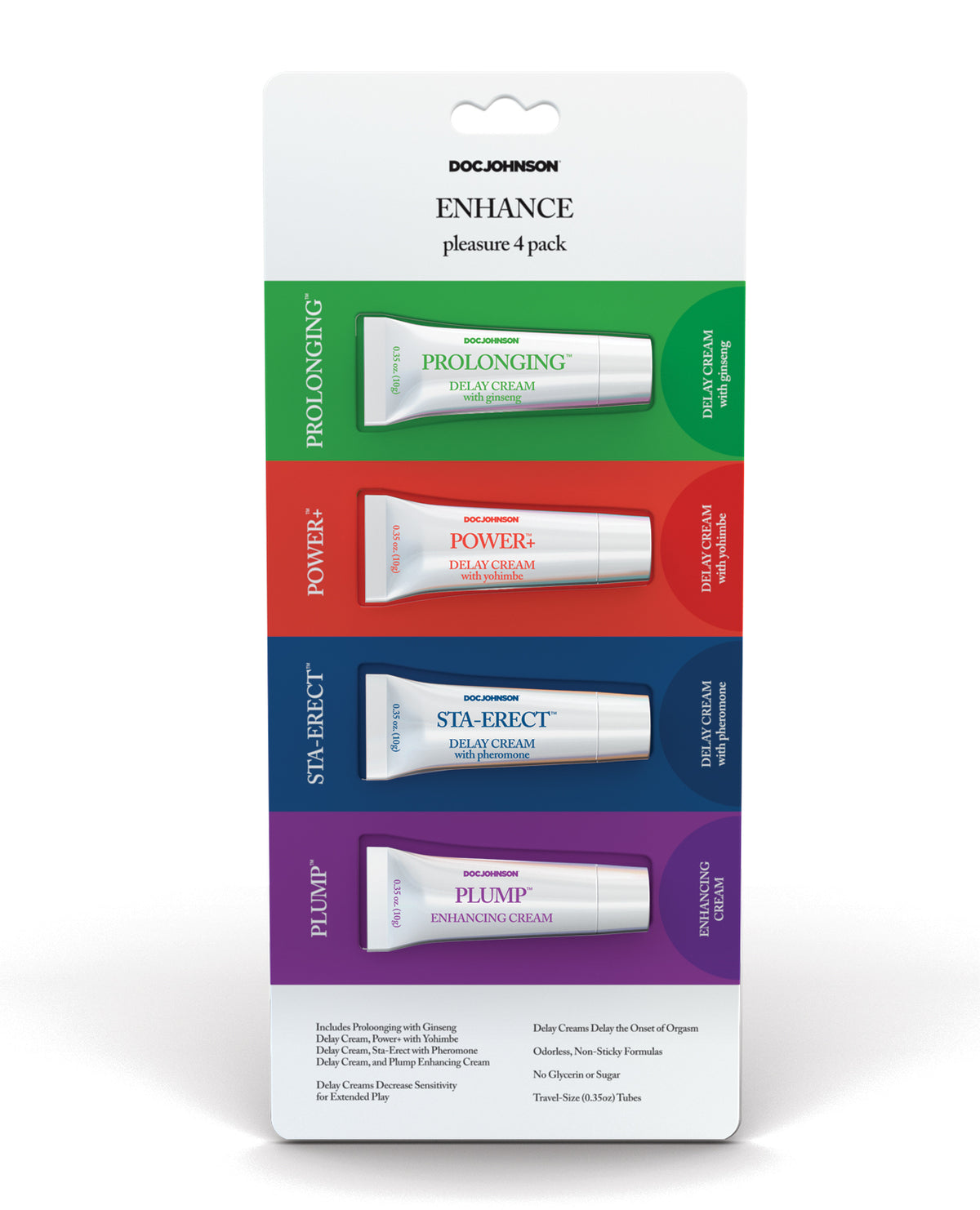 NO ETA Enhance Pleasure - Asst. Pack of 4