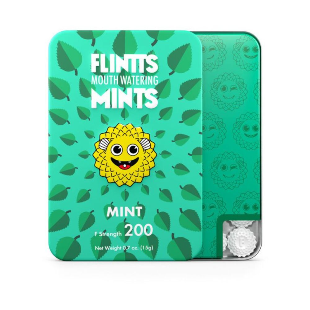 Flintts Mouth Watering Mints Mint – F-Strength 200