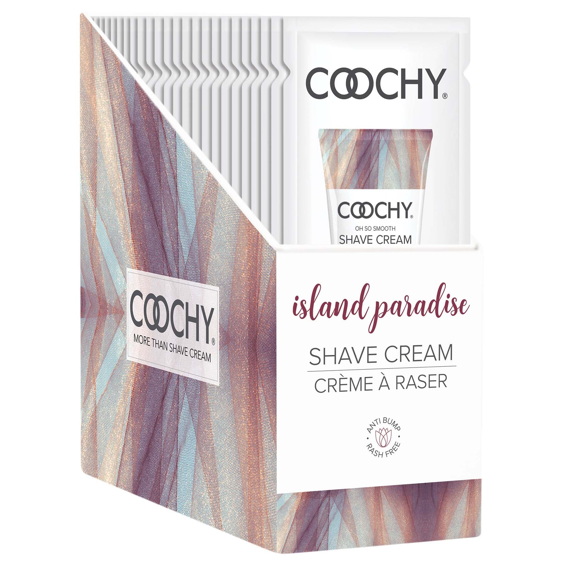 "Coochy Shave Cream - Island Paradise - 15 ml Foils COO1005-99D"