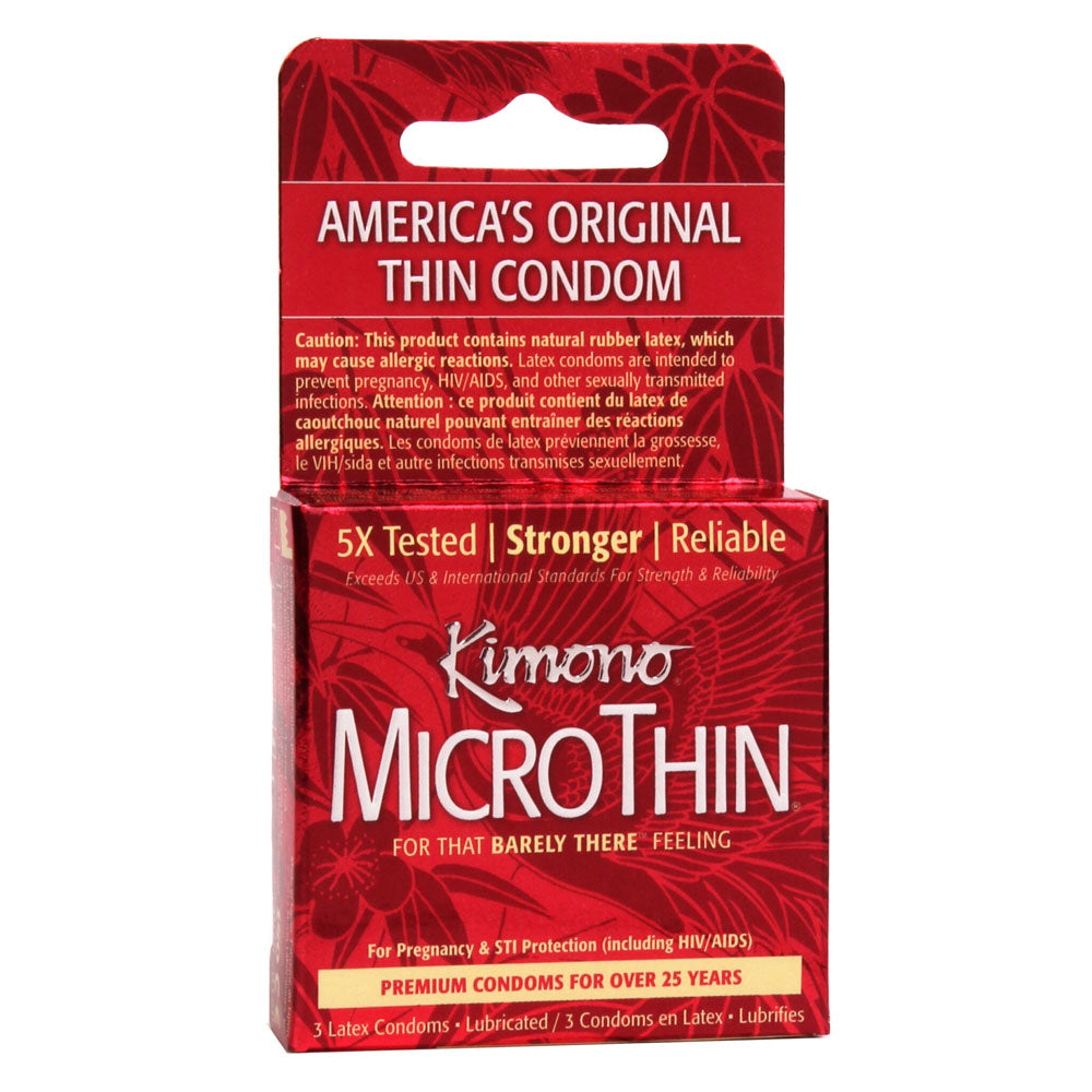 "Kimono Microthin Ultra Thin - 3 Pack KM05003"