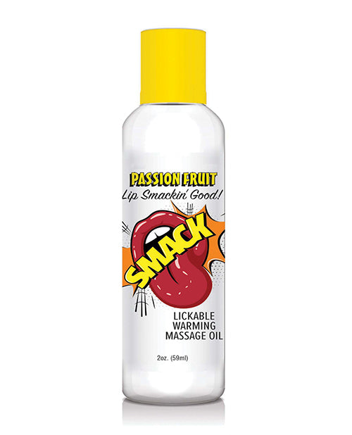 Smack Warming Massage Oil - 2 oz Passion Fruit