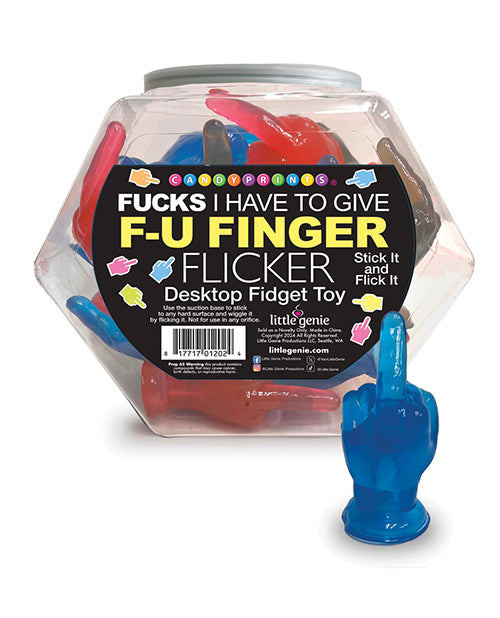 Fucks I Have To Give Finger Flicker Fidget Toy - Fishbowl of 24