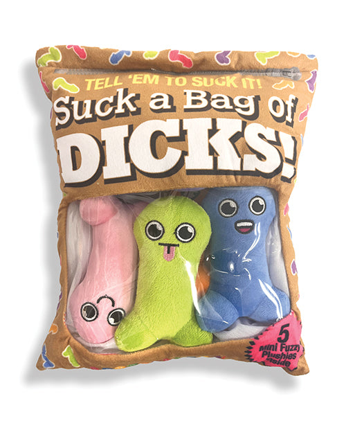 Suck A Bag of Dicks Plushy Pillows - Plush Bag of 5 Dicks