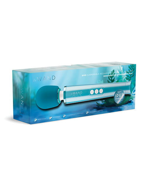 Le Wand Dive Submersible &amp; Rechargeable Vibrating Massager - Blue