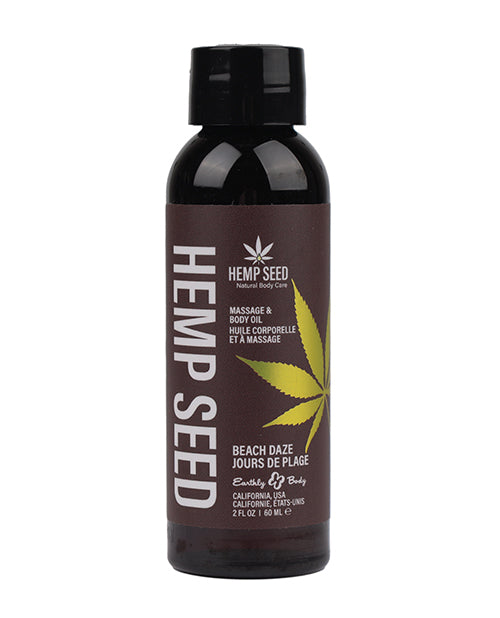 Earthly Body Massage &amp; Body Oil - 2 oz Beach Daze