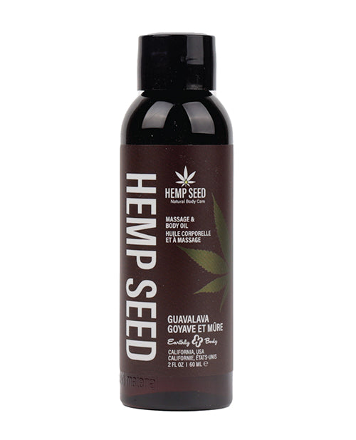 Earthly Body Massage &amp; Body Oil - 2 oz Guavalava