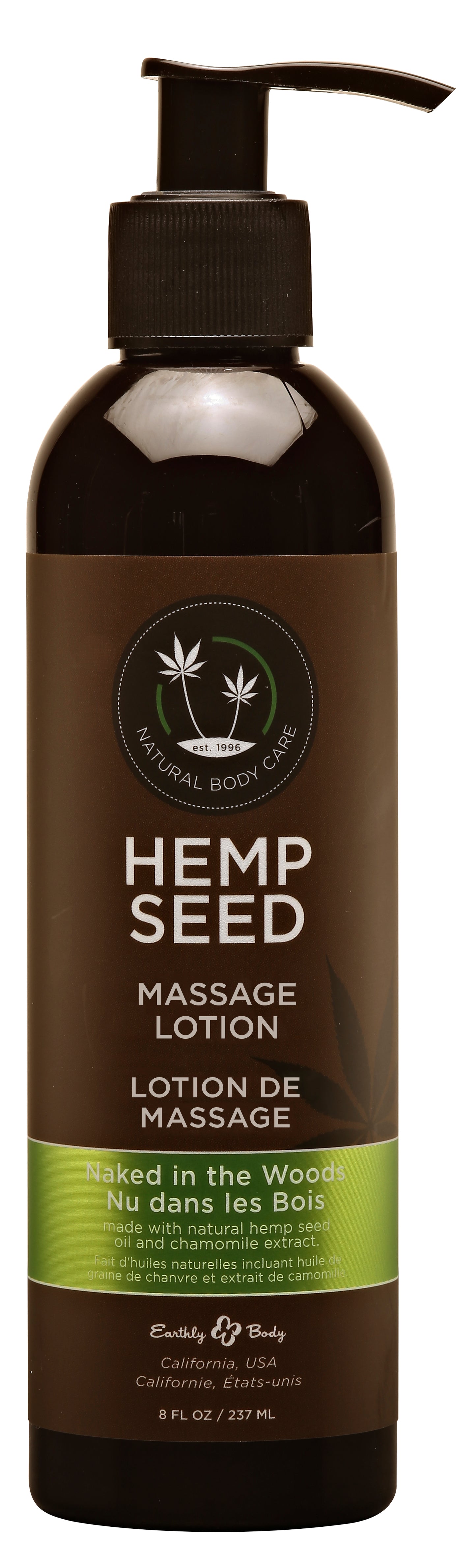 "Hemp Seed Massage Lotion - Naked in the Woods - 8 Fl. Oz./ 237ml EB-ML022"