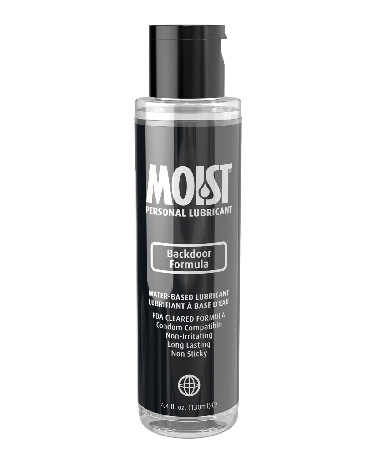 Moist Backdoor Formula Water-Based Personal Lubricant - 4.4 oz