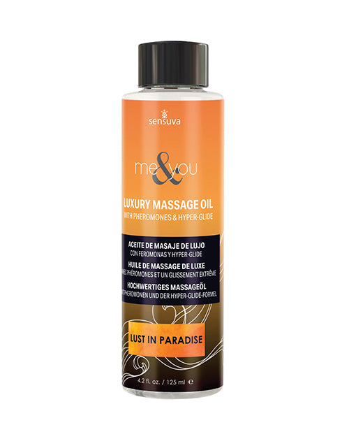 Sensuva Me &amp; You Massage Oil - 4.2 oz Lust in Paradise