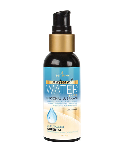 Sensuva Natural Water Based Personal Lubricant - 2 oz Unscented