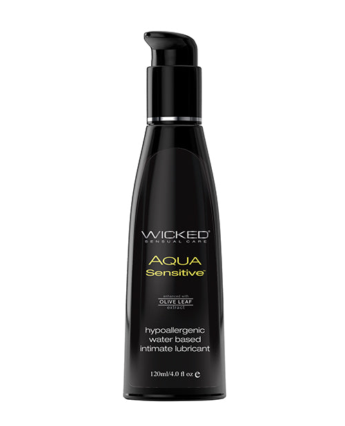 Wicked Sensual Care Hypoallergenic Aqua Sensitive Waterbased Lubricant - 4 oz Unscented