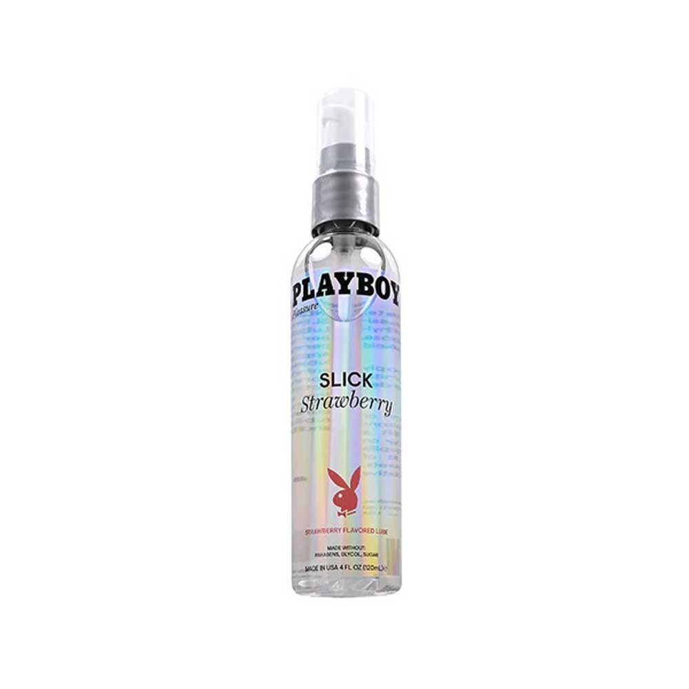 "Playboy Pleasure Slick Strawberry Flavored Lubricant 4 Oz PB-LQ-2932-2"