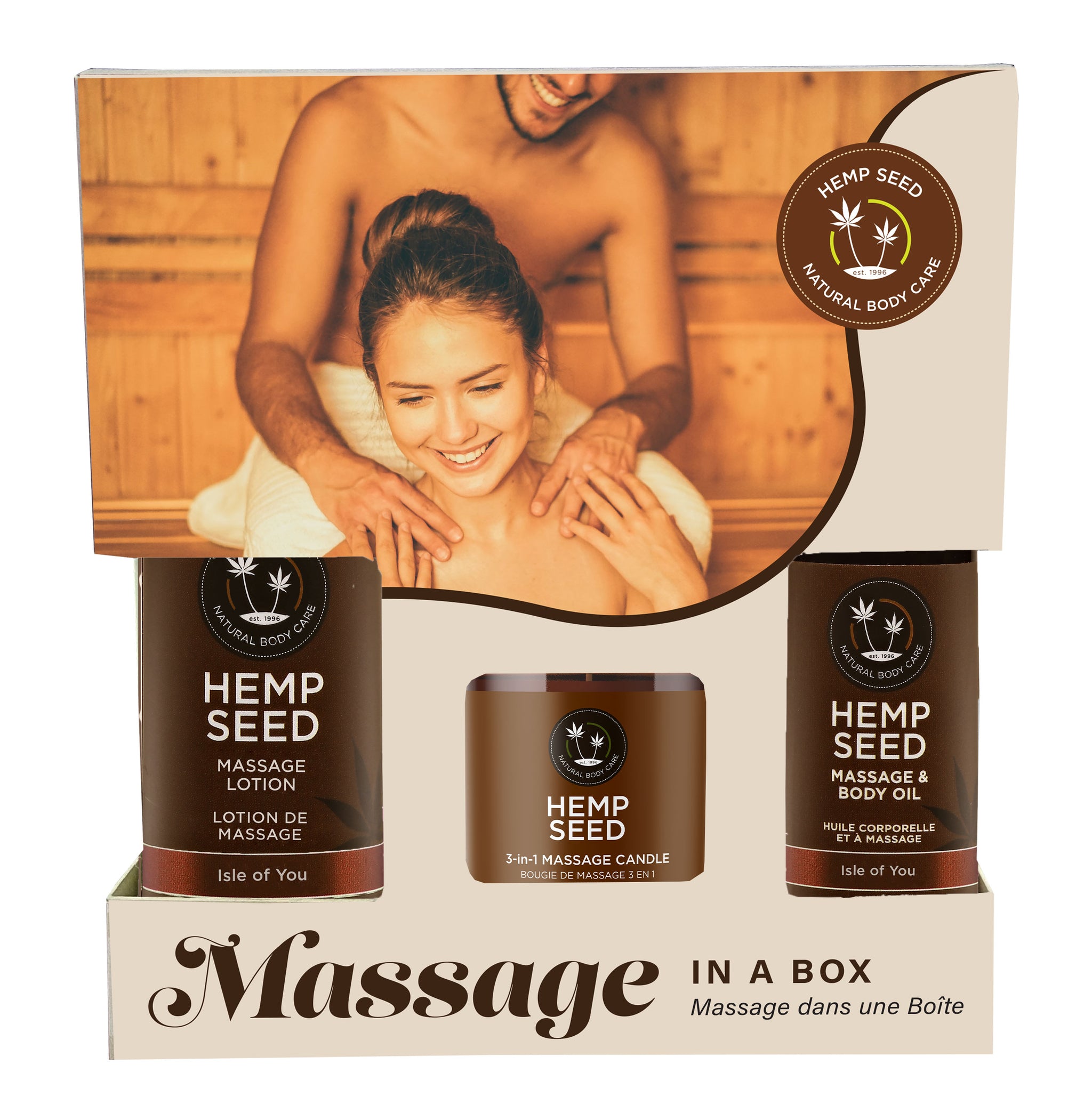 "Hemp Seed Massage in a Box Gift Set - Isle of You EB-HSMIB052"
