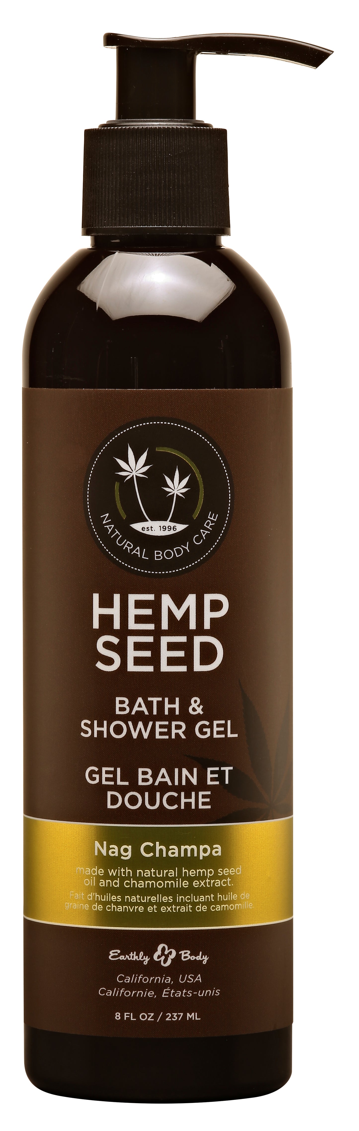 "Hemp Seed Bath and Shower Gel - Nag Champa - 8 Oz./ 237 ml EB-SG020"