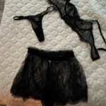 Lace Lingerie Set: See-Through Exotic Fantasy - Black photo review