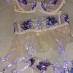 Floral Lace Ruffle Lingerie Set - Sexy Sheer Erotic Outfit photo review