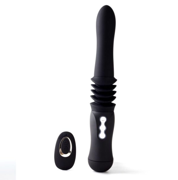 Max Silicone Thrusting Portable Love Machine - Black