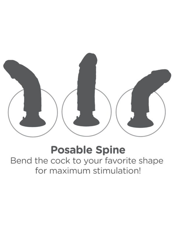 King Cock 9-Inch Vibrating Cock With Balls - Flesh