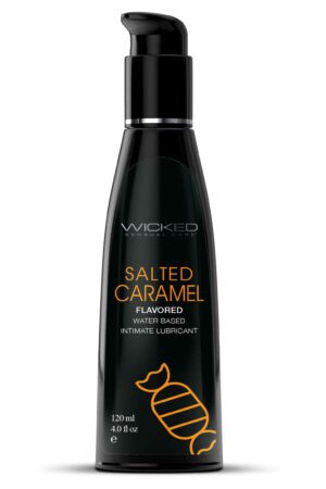 Aqua Salted Caramel Flavored Water Based Intimate Lubricant - 4 Fl. Oz.