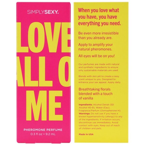 Simply Sexy Pheromone Perfume Love All of Me 0.3 Oz