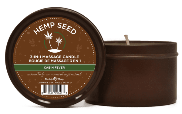 Hemp Seed 3-in-1 Massage Candle Cabin Fever 6oz/  170 G