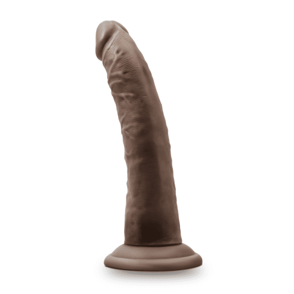 Dr. Skin Glide 7.5 Inch Self Lubricating Dildo - Chocolate -