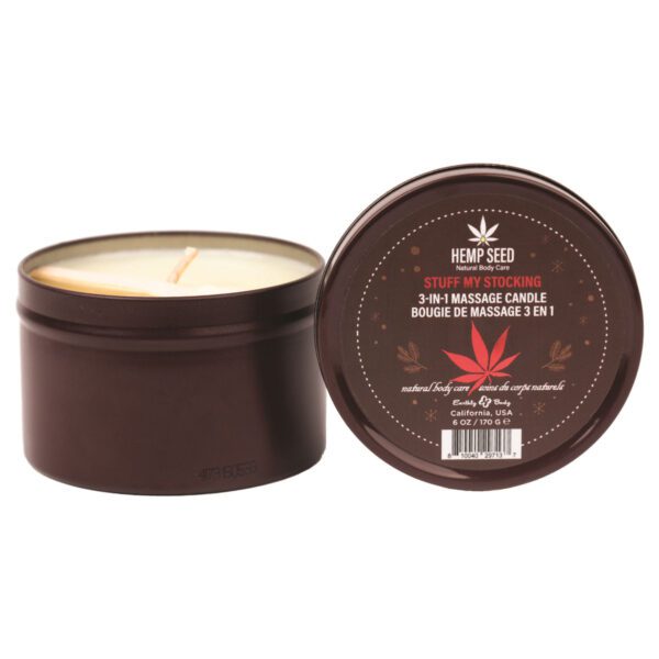 Hemp Seed 3 in 1 Massage Candle Stuff My Stocking  - 6oz