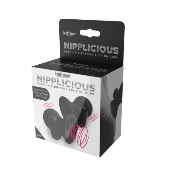 Nipplicious - Vibrating Nipple Suction Cups - Black