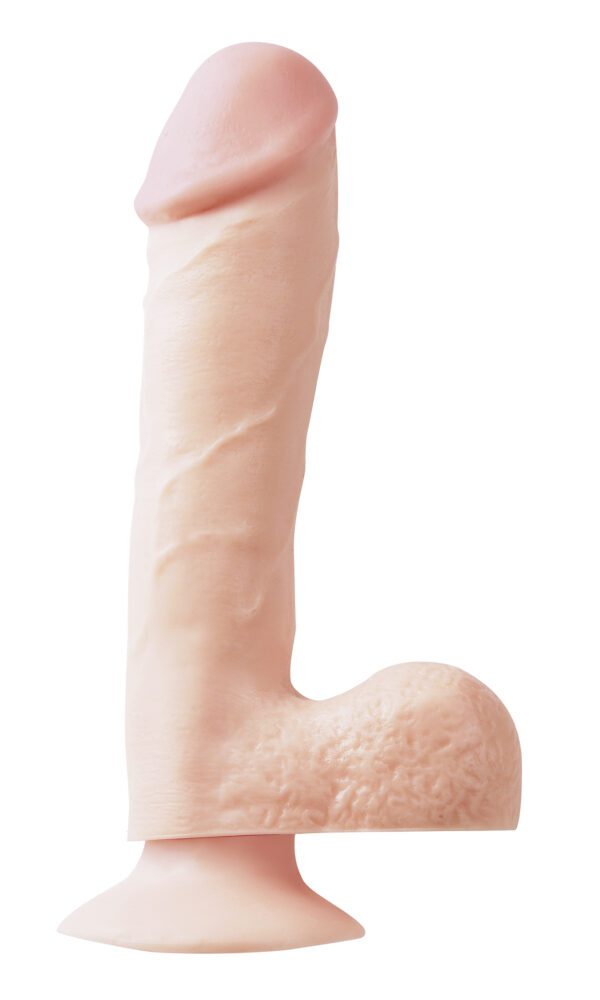 Basix Rubber Works - 7.5 Inch Dong With Suction Cup - Flesh