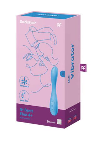 Satisfyer G-Spot Flex 4 Connect App - Multi Vibrator - Blue