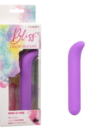 Bliss Liquid Silicone Mini G Vibe - Purple