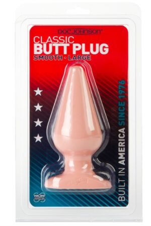 Classic Butt Plug Smooth - Large - White