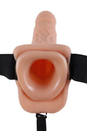 Fetish Fantasy Series 7 Inch Hollow Strap-on With Balls - Flesh